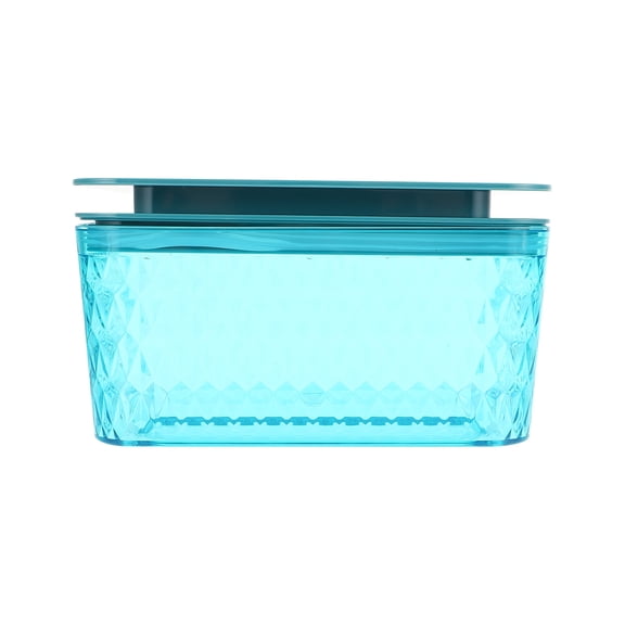 WASHWEPE 1Pc Blue Wet Tissue Paper Box with Impact Resistant Material for Household Use