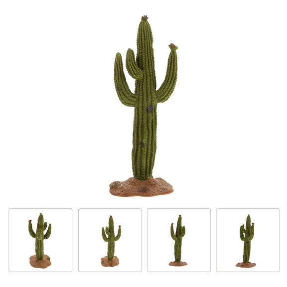 WASHWEPE 1Pc Cactus Model Decor Micro Cactus Model Cactus Shape for Home Decor
