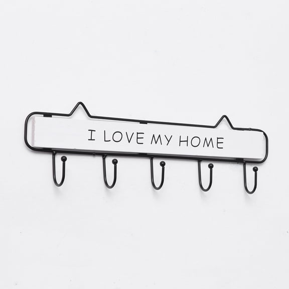 WASHWEPE Versatile White Wooden Wall Hooks for Living Room, Kitchen, Bedroom