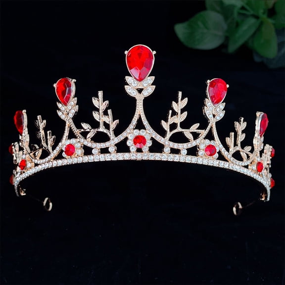 WASHWEPE 1Pcs Bridal Tiara Rhinestone Crown Luxury Design Zinc Alloy Wedding Headwear Accessory For Bride