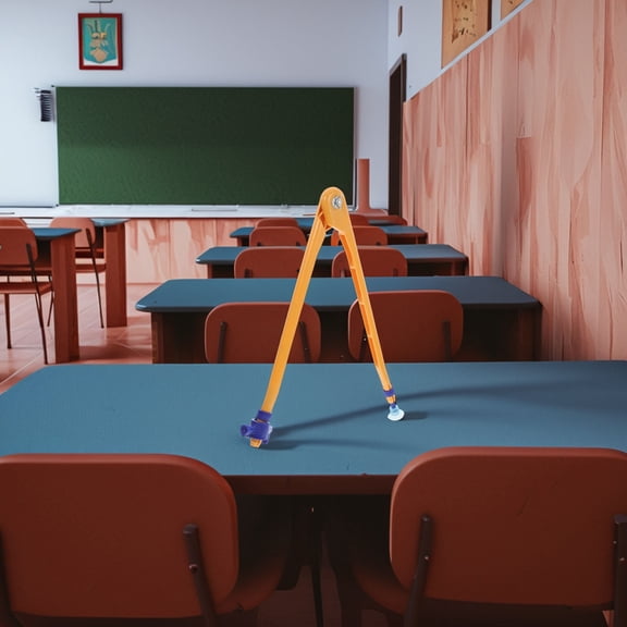 WASHWEPE 1Pcs Circle Tool Plastic Compass for Drawing Purposes