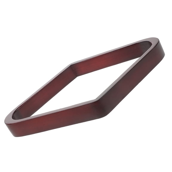 WASHWEPE 1Pcs Dark Red Wood Billiard Ball Rack for Nine-ball Setup Pool Table Accessory 11.4x8.3x1.2in