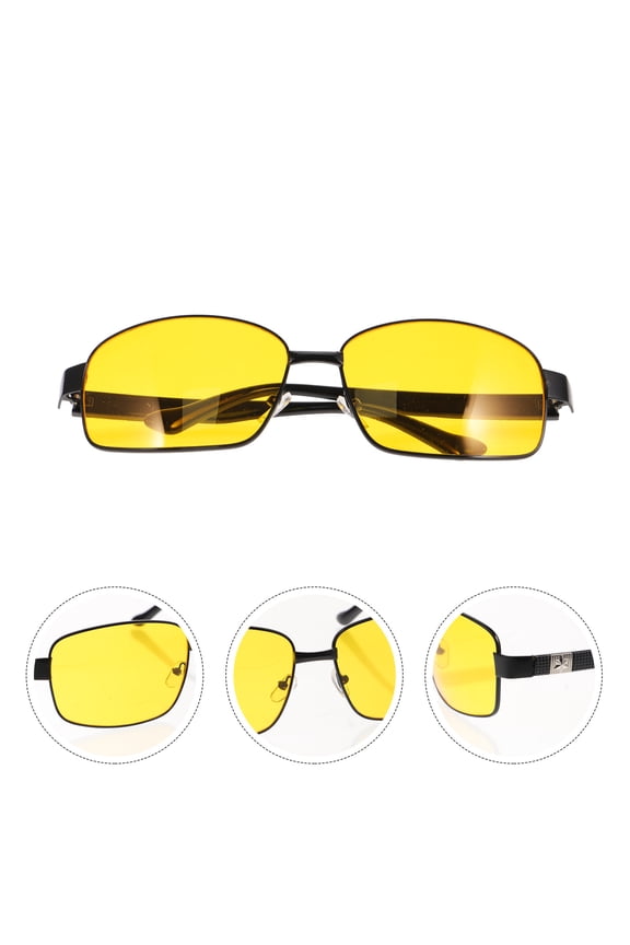 1Pcs Night Time Driving Glasses Sleek Frame For Adults Multi Color