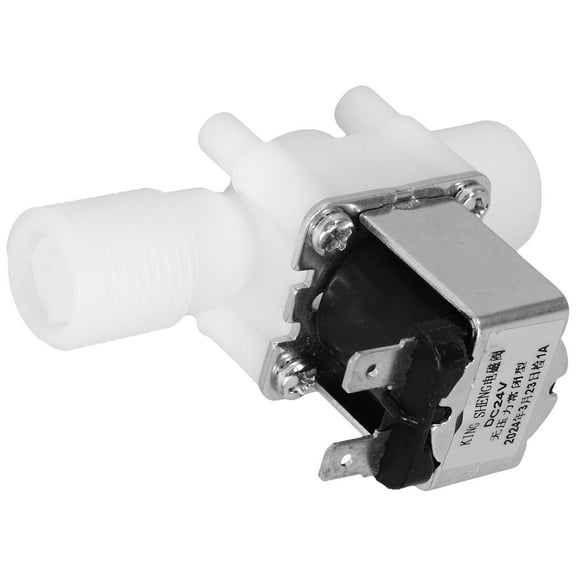 WASHWEPE 1Pcs Normally Closed Electric Solenoid Valve for Water Inlet and Control 8.5*6.0*3.3in