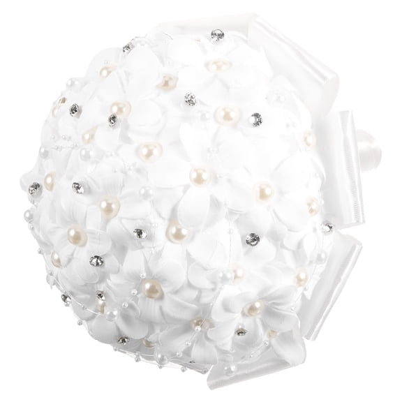 WASHWEPE 1Pcs Outdoor Wedding Artificial Bouquet for Brides and Bridesmaids in Rustic Style