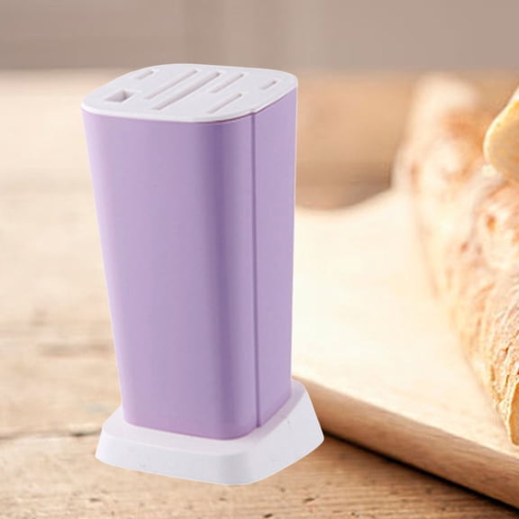 WASHWEPE 1Pcs Rectangular Purple Kitchen Storage Organizer with Minimalist Nordic Style and Multi-partition