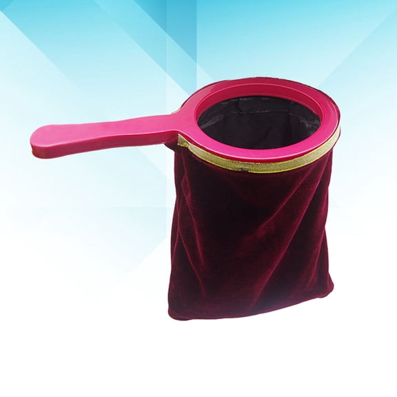 WASHWEPE 1Pcs Rectangular Trick Bag for Lovers Red Color Flannelette Material