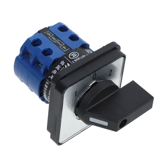WASHWEPE 1Pcs Rotary Transfer Switch For Motor Control 3-Position 12 Terminals 2.75X1.89X1.89In