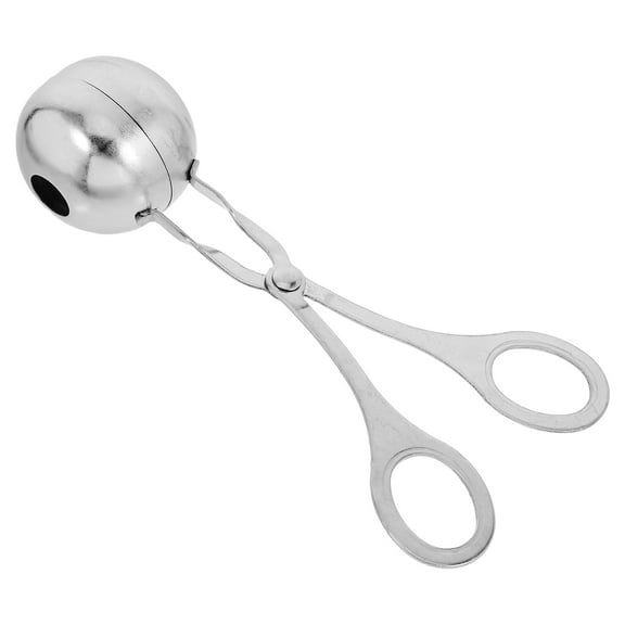 WASHWEPE 1Pcs Silver Stainless Steel Meatball Press for Home Kitchen 6.30X2.40X1.34In