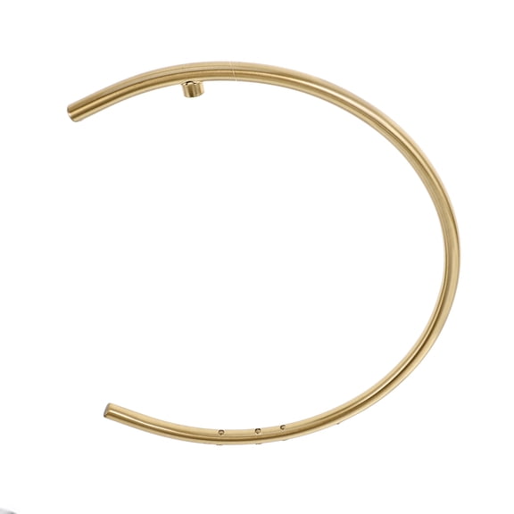 WASHWEPE 1Pcs Table Lamp Making Supply Curved Moon Shape Iron Lighting Aromatherapy Diy Projects