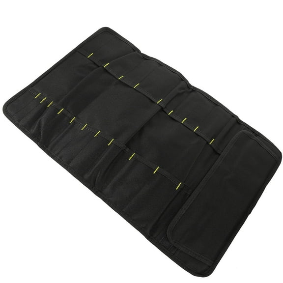 WASHWEPE Roll Organizer Tool Storage Bag Black 1Pack 23X14in Oxford Cloth