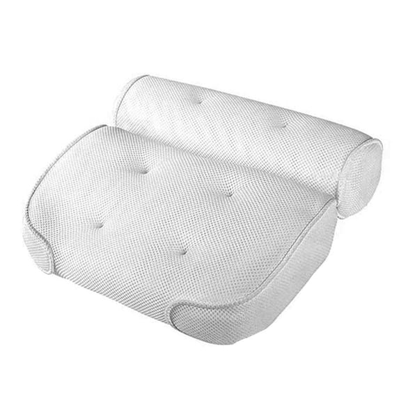 WASHWEPE 1Pcs Universal Spa Pillow Bath Comfort White for Adults in Spa Time