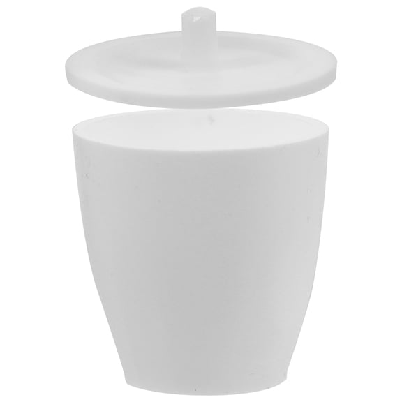 WASHWEPE White Crucible Bowl with Lid - Lab Equipment for Accurate and Precise Experimental Use