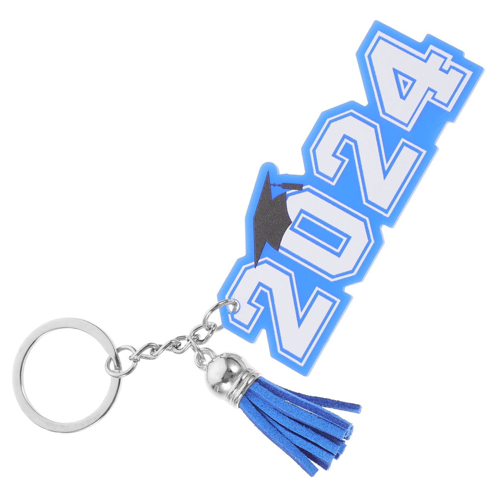 Student Org Key Chain WASHWEPE 1Piece Graduation Key Chain Blue Rectangle Shape For High ...