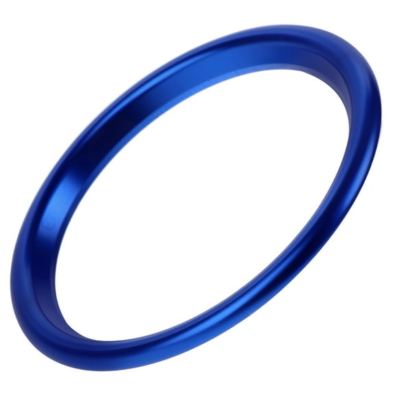 WASHWEPE 1Set Blue Aluminum Alloy Air Conditioning Vent Trim Ring for Car Interior Accessory 8.3x8.3x0.7in