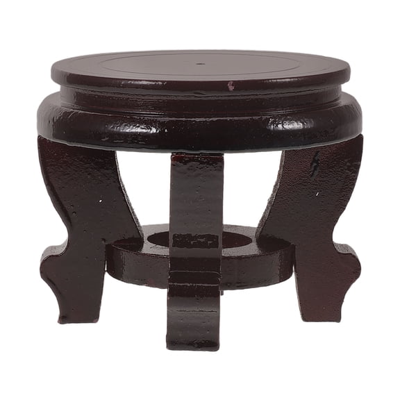 WASHWEPE 1Set Brown Plant Stand with Simple Design for Homeowners Decorative Display 4.7x4.7x3.9in