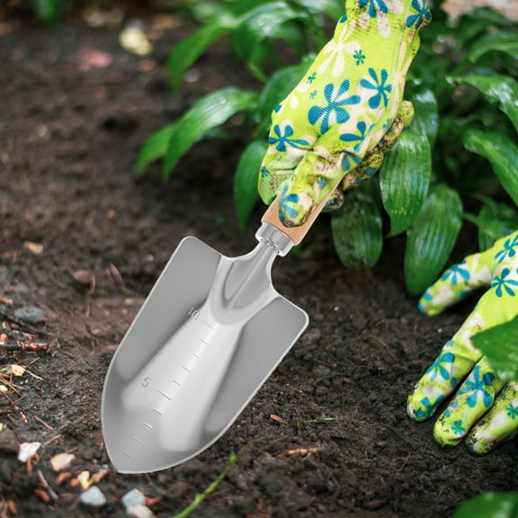 WASHWEPE 1Set Compact Garden Shovel for Outdoor Gardening Stainless Steel