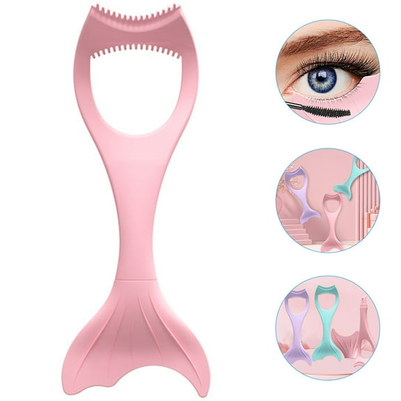 WASHWEPE 1Set Eyeliner Aid Tool Silicone Eyeliner Applicator Curved For Eyeliner Guide Tool And Lip Ruler