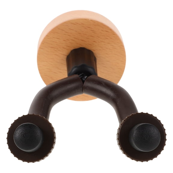 WASHWEPE 1Set Khaki Wooden Guitar Hanger Wall Mount for Home and Studio Use by Instrument Owners