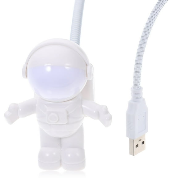 WASHWEPE 1Set LED Desk Lamp with Astronaut Design PVC Plastic for Eye-Protection in Bedroom Home