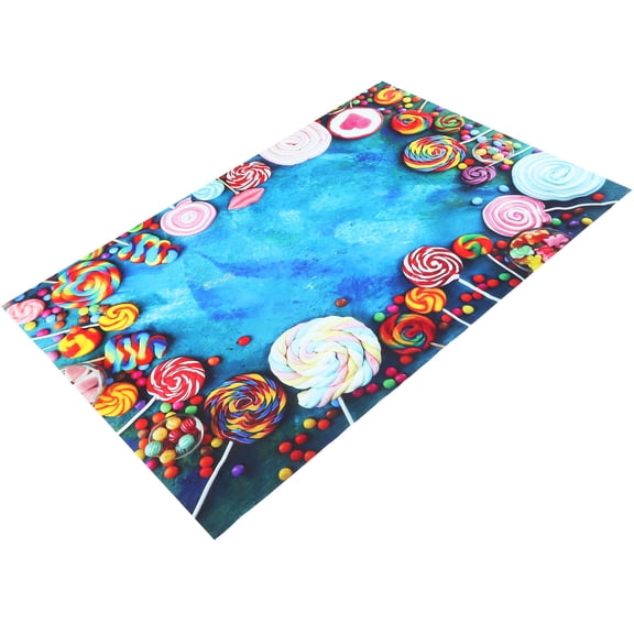 WASHWEPE 1Set Lollipops Background Indoor Backdrop Photo Prop for Children Use Home Decoration