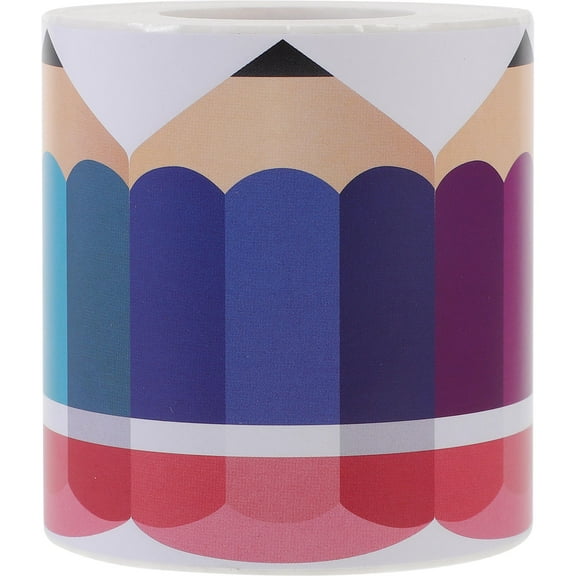 WASHWEPE 1Set Multi Color Border Paper Roll for Bulletin Board Decorative Trim 7.86X2.75X0.39in