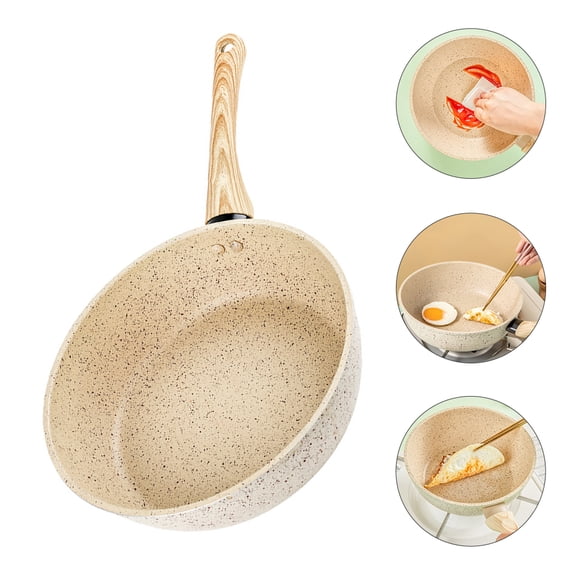 WASHWEPE 1Set Non Stick Fry Pans Aluminium Alloy for Cooking BBQ and Steaks with Practical Design