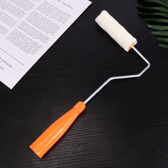 WASHWEPE 1Set Paint Roller Set Round Resistant Lint Free Smooth Finish for Walls 37x3x0.3cm