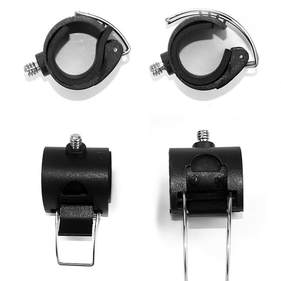 WASHWEPE 1Set Phone Holder Clip with Black ABS for Smartphone and Selfie Stick