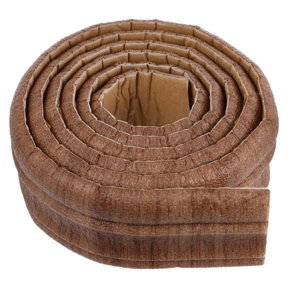 WASHWEPE 1Set Self-Adhesive Wall Trim Molding Thickened Design for Indoor Decoration Coffee Color 9.25X0.31X0.39In