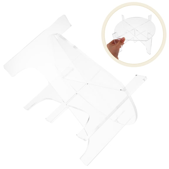 WASHWEPE 1Set Sleek Design Drink Dispenser Holder Stand Acrylic Square for Dining Experience