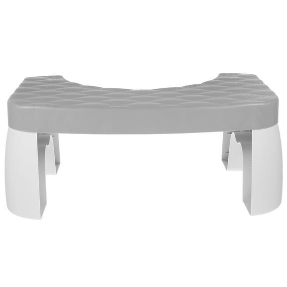 WASHWEPE 1Set Stool Step Bedside Portable Footrest Anti-Slip Plastic Compact Design for Toilet Bathroom Use