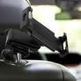 thumbnail image 1 of WASHWEPE 1pc Adjustable Car Tablet Holder For Headrest For Tablets Durable Construction For Car Black, 1 of 8