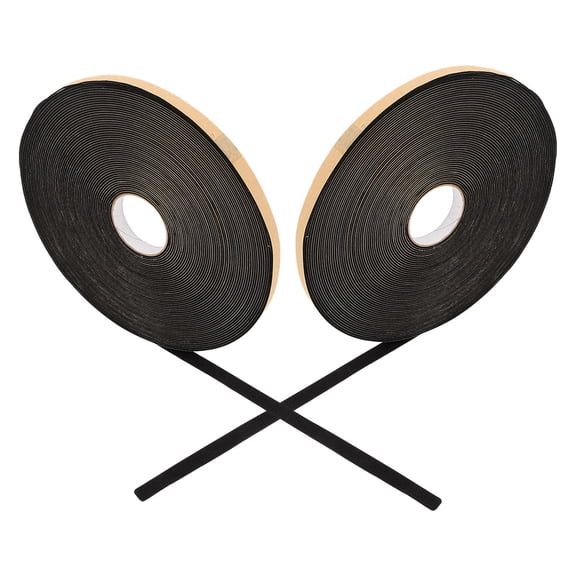 WASHWEPE 2 Rolls Car Audio Speaker Foam Sealing Tape, 82 Beige Butyl Rubber Gasket for Door Panel, Subwoofer and Car Trim