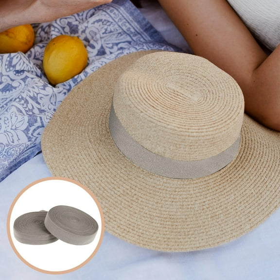 WASHWEPE 2 Rolls Elastic Band for Sewing Supplies and DIY Cuffs Light Grey 11.8x0.79x0.04in