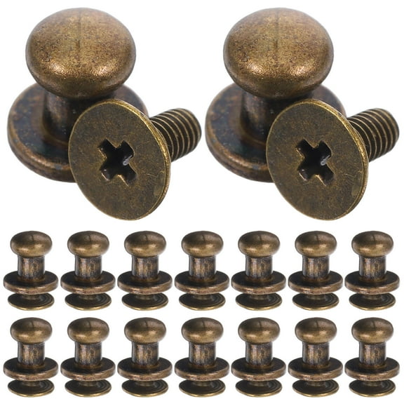 WASHWEPE 20 Sets Small Drawer Knobs Antique Cabinet Hardware Grip for Homeowners Craftsmen