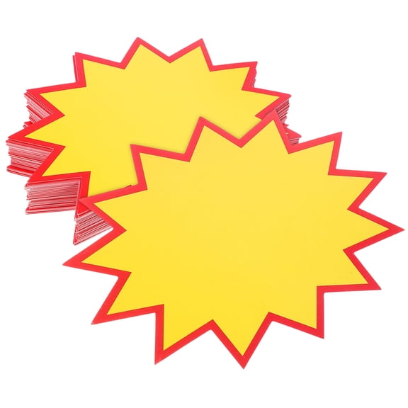 WASHWEPE Clothes Paper Tags Price Display Information Marking 200Pcs 6.7X5.1X0.04In