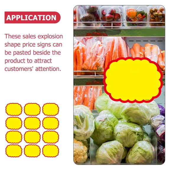 WASHWEPE 20Pack Blank Pricing Labels for Retailers Easy to Clip and Remove in 5.11x3.93x0.12 Inch