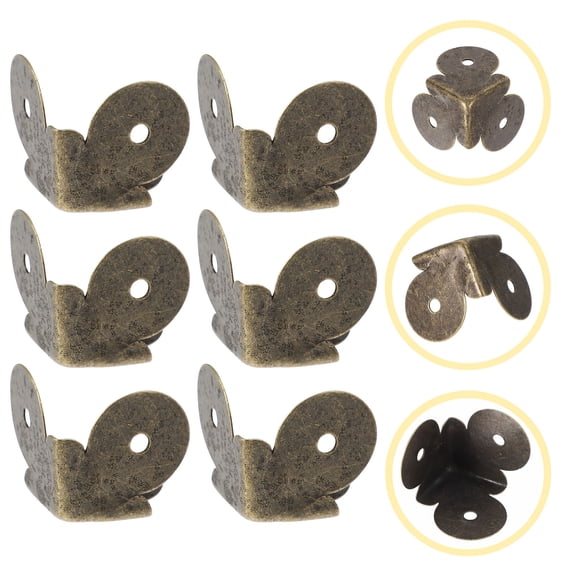 WASHWEPE 20Pcs Corner Guards for Furniture Wooden Box Corner Protector Assorted Color Triangle Gifting