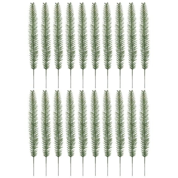 WASHWEPE Artificial Pine Stems No Daily Maintenance Simulation Pine Needles 20Pcs 11.4X1In