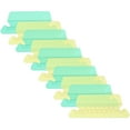 thumbnail image 1 of WASHWEPE 20Pcs Hanging Folder Tabs Inserts for Files Clear Design Yellow Plastic File Classification, 1 of 8