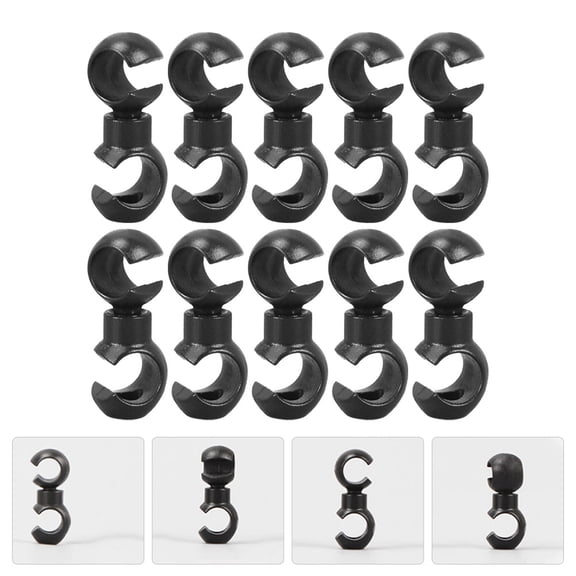 WASHWEPE 20Pcs Small Cable Holder Plastic Wire Management Cyclists City Riding