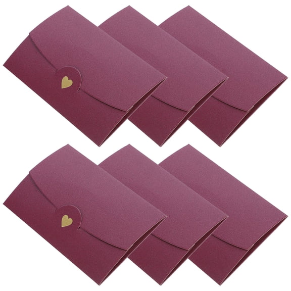 WASHWEPE 20Pcs Small Red Envelopes for Business Events and Wedding Parties Simple Chic
