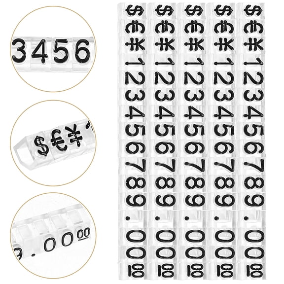 WASHWEPE 20Pcs Small Retail Signs Price Display Cube for Watches Market Display