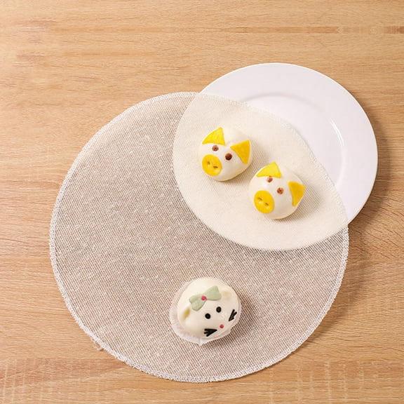 WASHWEPE 20Pcs Steaming Pad Nonstick Cotton for Household Users in Cooking