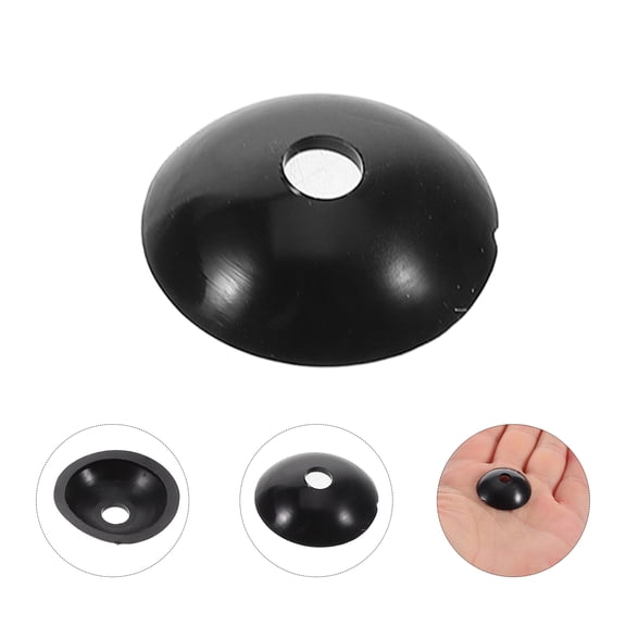 WASHWEPE 20Pcs Tent Pole Black Round Awning for Rv Canopy and Heavy Duty Tarp