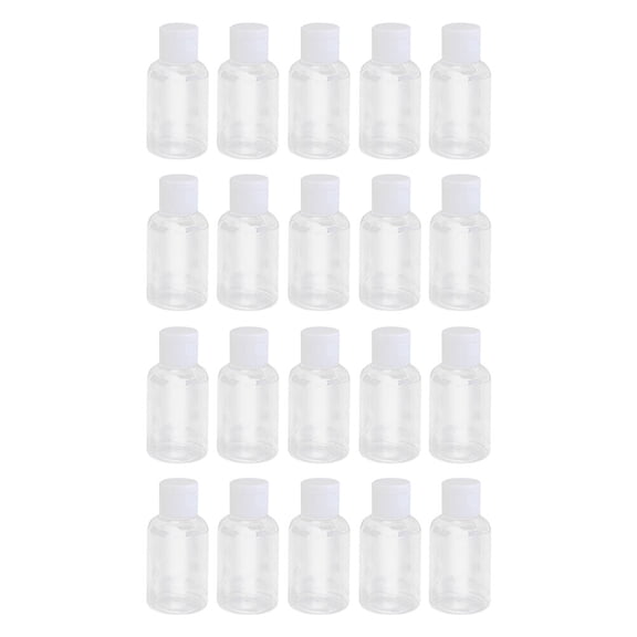 WASHWEPE 20Set Small Travel Squeeze Bottles with Nozzles for Liquids