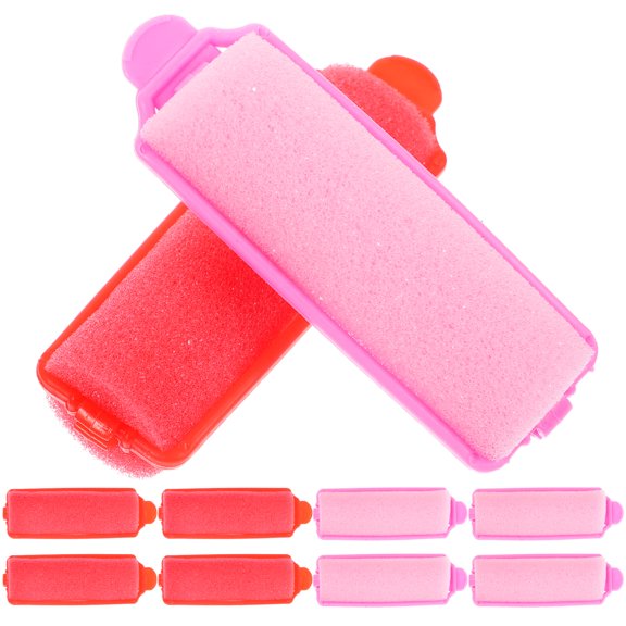 WASHWEPE 24Pcs Yellow Hair Curling Roller Sponge Material Suitable for Bangs and Hair Tails