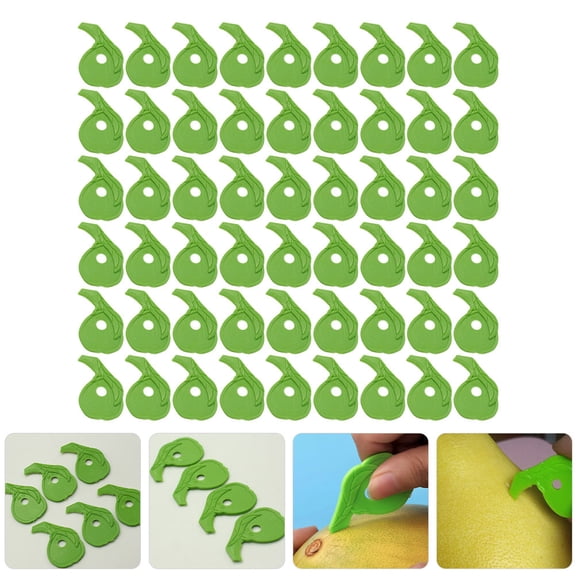 WASHWEPE 250Pcs Daily Use Green Fruit Peeler Citrus Peeler and Pomelo Peeling Tool