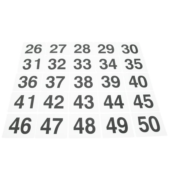 WASHWEPE 25Pcs Wedding Table Numbers Tent Shape Elegant Appearance for Family Events